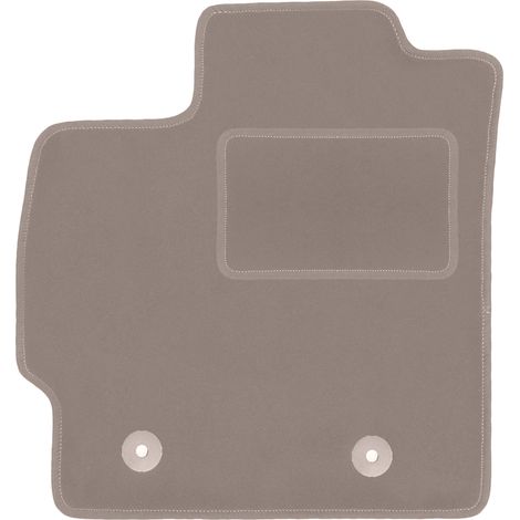 Alfombrilla de terciopelo para el conductor para: Toyota Prius III hatchback (2009-2011) beige
