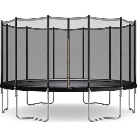 Orion91oficial® - outdoor trampoline for children ø 427 cm trampolines for kids with shoe mesh ladder security network load capacity 50-150 kg - spaziorion91 (1/5)