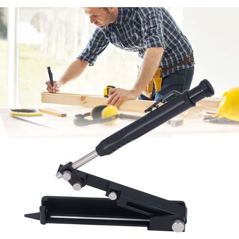 Marcatore multifunzionale per la lavorazione del legno: strumento di misurazione e marcatura preciso con righello integrato e matita regolabile.