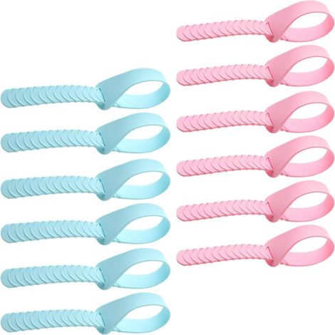 Poignée de Couvercle de Toilette en Silicone, Lot de 12 Lève-toilettes Portable à Poignée Allongée, pour Lunette Wc, Accessoire Salle de Bain (1/5)