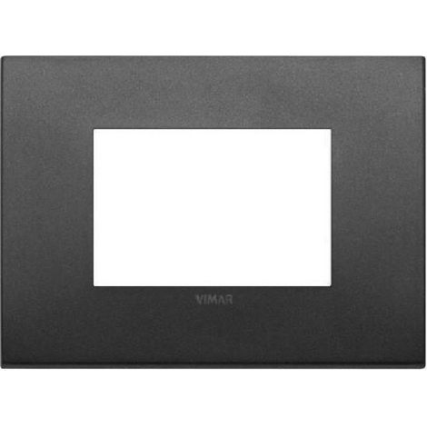 Arke' placca classic 3 module graphite color matt 19653.01