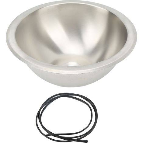 vier de cuisine RV en acier inoxydable 304, tréfilage, lissage, gain de place, évier rond RV pour bateau de camping-car