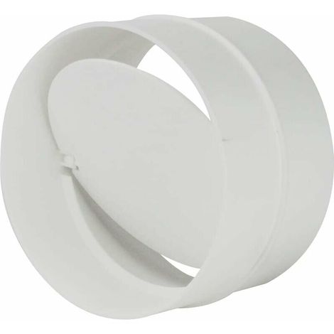 100mm Non Retour Tuyau Lien PVC Blanc Rond Grille, (1/5)
