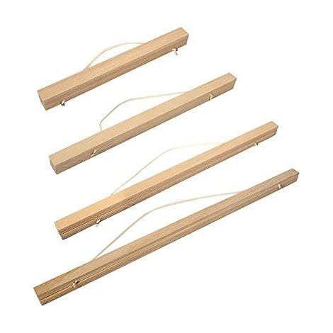 Cadre photo magnétique en bois à suspendre pour peinture, toile, art mural, cadre de bricolage, 40 cm (1/5)