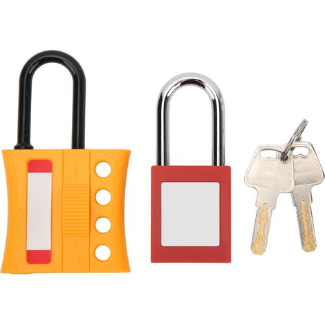 Kit di chiusura di sicurezza LOTO, 4 fori, isolato in ABS e nylon, sicuro per l'uso in ambito chimico industriale.