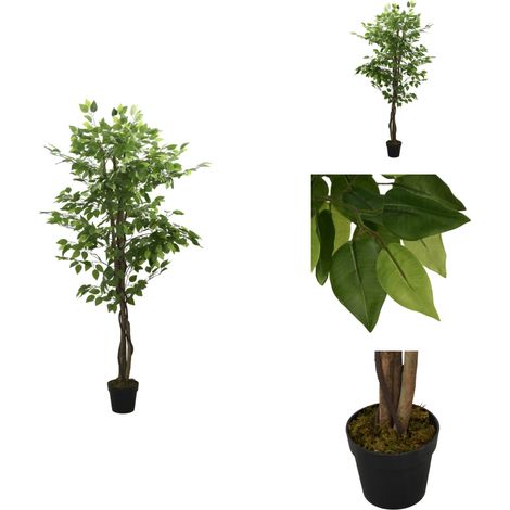 Ficus artificiel 756 feuilles 150 cm vert - Ficus Artificiel - Plante Artificielle - Décoration Intérieure - Plante Verte - Décoration Maison