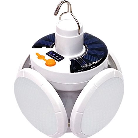 Lampe de camping pliable ZVD en forme de ballon de football, alimentée à l'énergie solaire et dotée d'un port USB. (1/5)