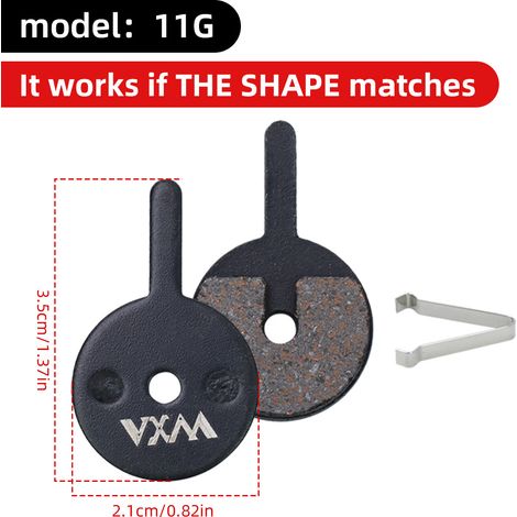 Plaquettes de frein semi-métalliques 11G Plaquettes de frein en fibre de cuivre et métal pour vélo BB5 M355 M446, plaquettes et mâchoires de frein à disque hydrauliques universelles (1/5)