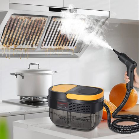 Nettoyeur vapeur domestique, 3 niveaux réglables, chauffage 15 secondes, grand réservoir d'eau nettoyeur vapeur portable (1/5)