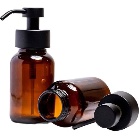 Dispensador de jabón espumoso moderno, 250 ml, - 2 unidades (1/5)
