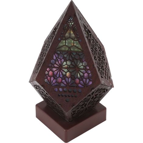 Veilleuse LED bohème colorée à motif d'étoile polaire et de ciel étoilé, lampe de sol à projection pour la décoration intérieure, cour ou jardin.