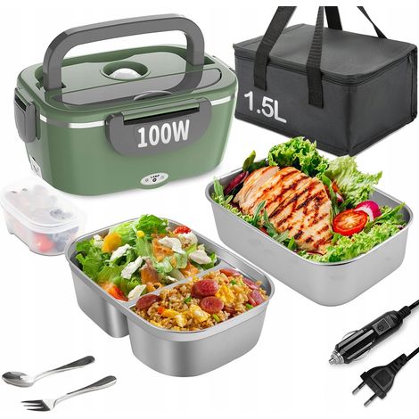Boîte à lunch électrique 100 W 15 L 12 V 24 V 220 V pour voiture, camion, maison (1/5)