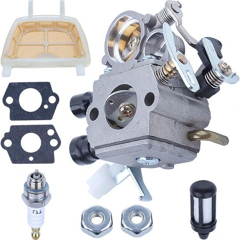 Filtre à air pour carburateur Stihl MS171 MS181 MS211 MS211C pour Zama C1Q-S269 pour tronçonneuse, carburateur, joint, filtre à air, écrous de guide, filtre à carburant, bougie (1/5)