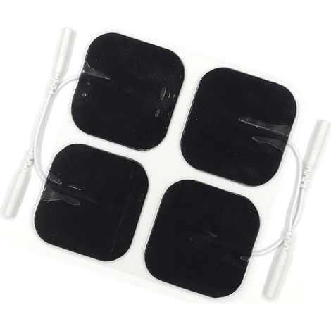 36 électrodes réutilisables autocollantes rectangulaires pour appareil TENS, adhérence forte, remplacement compatible, lot de 36 pièces (1/5)