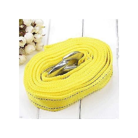 BelleRise - Câble de remorquage voiture 4 m 5 tonnes avec crochets, outil d'urgence, haute résistance, corde de sécurité (1/2)