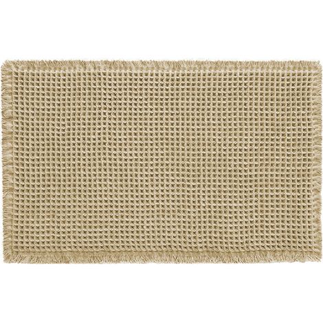 Tapis de sol marron, 43x61cm, 1 pièce, tapis absorbant/tapis de porte antidérapant pour l'entrée de la salle de bain.