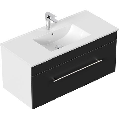 Badmöbel SANTINI 100 SoftClose schwarz (1/5)