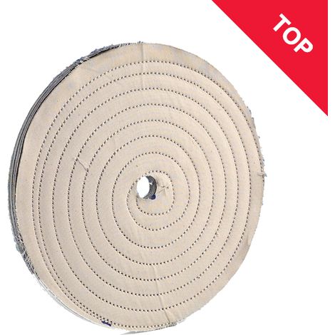 Disco in cotone trapuntato DCT diametro 150mm foro 12mm - Rosver DCT15012 (1/2)