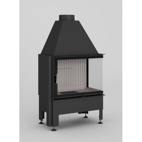 Insert à bois d'angle Volcano 2L/PT-S 73 cm - Droit