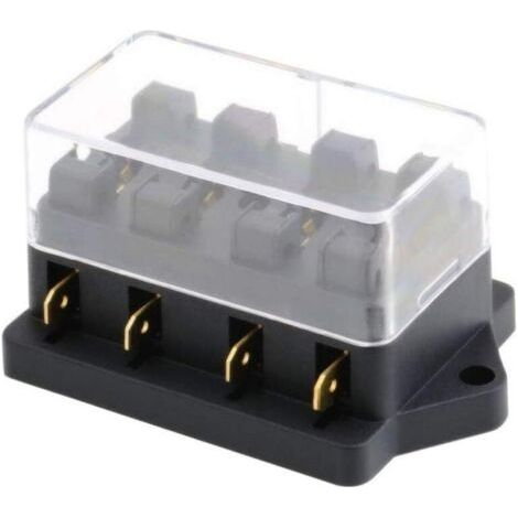 Porte-fusible de voiture 4 voies lame moyenne boîte à fusibles pour voiture (1/5)