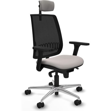 Chaise de bureau piqueras y crespo Alares 120kg noir blanc (1/2)