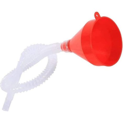Entonnoir de voiture universel 8 cm avec rallonge flexible pour huile et carburant (1/5)