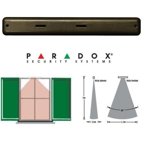 Paradox sensore esterno infrarosso tenda senza fili tendina MG-10M/86 PXMX10MX