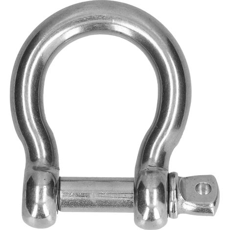 Élingue Manille Ancre en Acier Inoxydable 304 Forme Arc Connecteur Chaîne Câble Outil Levage Lot de 10 M6 (1/5)