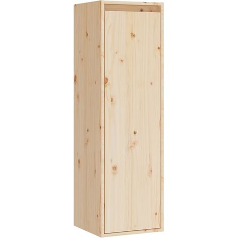 Armoire murale Salon,Meuble bas de Rangement,Meuble TV 30x30x100 cm Bois de pin massif -53028 (1/5)