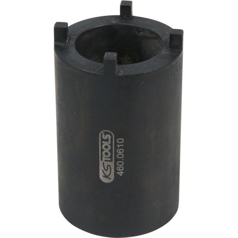 KS Tools 1/2" DAF Nutmuttern-Schlüssel für Lenkgestänge-Befestigung mit 4 Zapfen, 52 mm - 460.0610