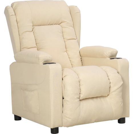 Fauteuil inclinable Crème Tissu 3 (1/5)