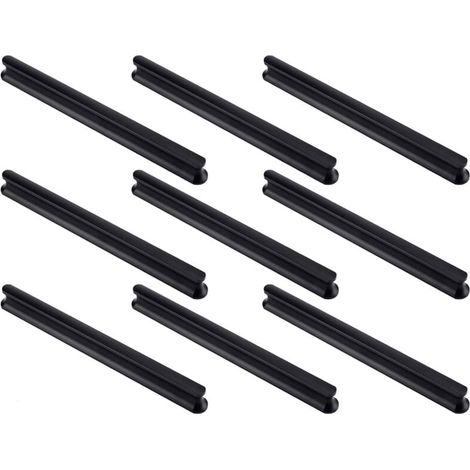 Set di 9 maniglie per ante di mobili da cucina, lunghe 180 mm (foro centrale 160 mm), maniglie per cassetti da cucina, maniglie per ante di mobili, maniglie per ante di credenze (1/4)