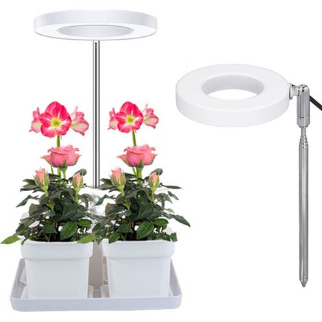 Lampe horticole à spectre complet, lampe LED lumière du jour pour plantes d'intérieur, plantes succulentes, plantes vertes, fleurs, lampe horticole rétractable pour plantes au sol (1/5)