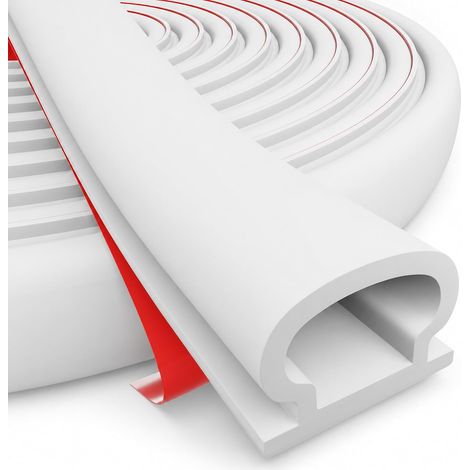 Joint Porte d’Entrée & Joint Fenêtre Autocollant, Profil D, 10 m (Blanc) Pour jeux de 3 à 6 mm. 10 m. Joint autocollant profil D : 10 mm × 6 mm. Isolation thermique et phonique. Économies d'énergie (1/5)