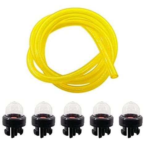 VURAHOME - Lot de 5 pompes à carburant avec tuyau à essence pour débroussailleuse Stihl FS120 FS250 FS300 FS350 FS400 FS450 FS480 (1/4)