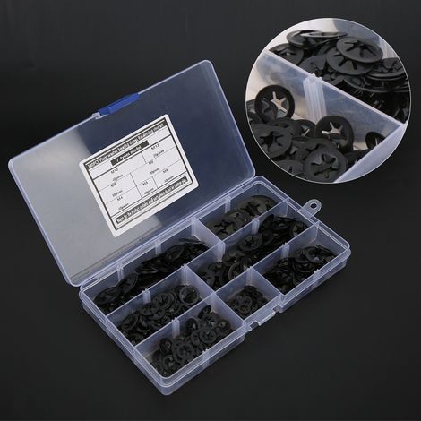 Kit 280 Rondelles Éventail à Denture Interne M3-M12, Rondelles Frein Starlock, Fixations et Quincaillerie pour Assemblages (1/5)
