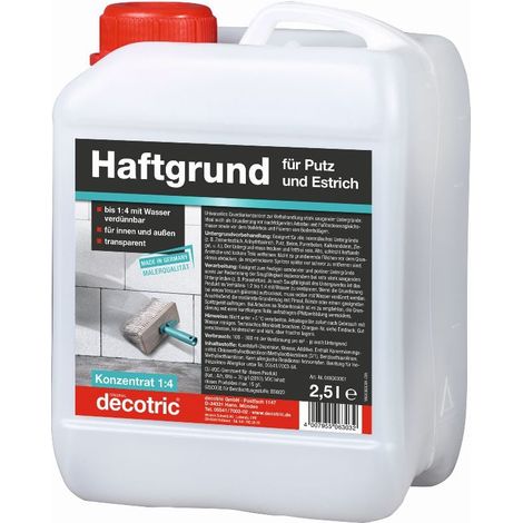 Decotric Putz- und Haftgrund 2,5L transparent Grundierungen