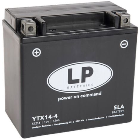 Batterie moto Landport AGM YTX14-4 YTX14-BS SLA 12v 10ah 180A