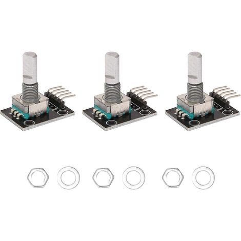 modules encodeurs rotatifs KY-040 avec capuchon de bouton rotatif pour potentiomètre 15 x 16,5 mm (1/5)