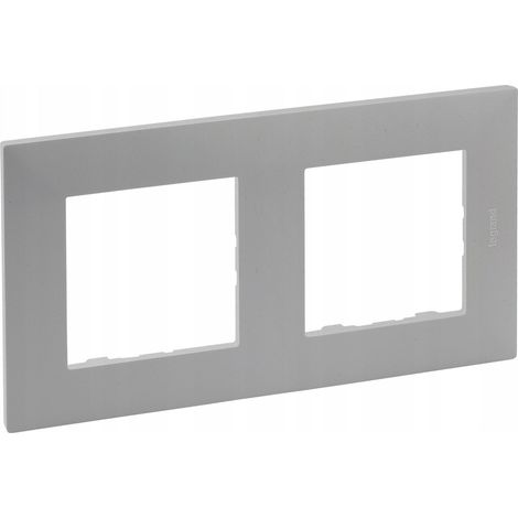 Marco de interruptor Legrand niloe step aluminio ajustable IP20