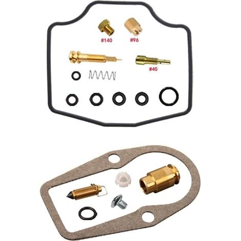 Kit de réparation de carburateur pour moto à flotteur XT500Z 2RX 500 cm³  Kit de base  Compatible avec XT500Z 2RX  monocylindre  pointeau 16N00  gicleurs en laiton  joints en nitrile  résistant à l'es (1/2)