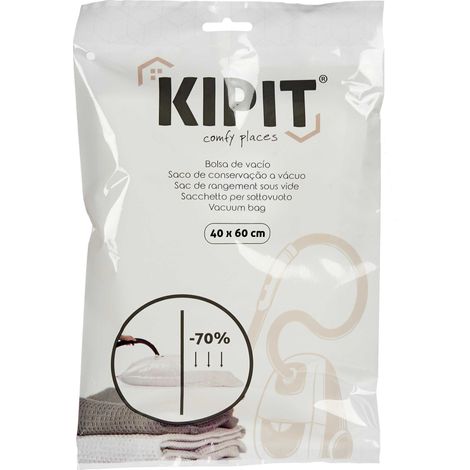 Sac sous vide pour vêtements transparents 60x40cm 54207 kipit (1/3)