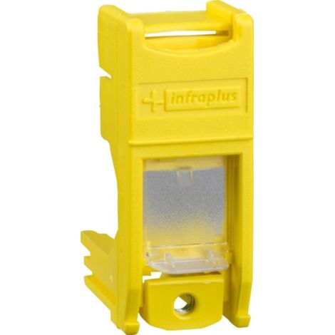 Supporto Schneider VDI9902 Infraplus-MP verde multi ad rj45 con otturatore