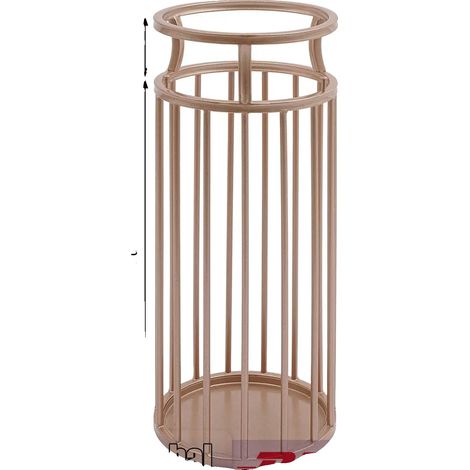 Portaombrelli, modello autoportante, vassoio raccogligocce integrato, oro rosa (1/2)