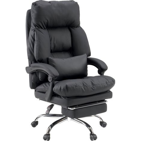 Chefsessel / Drehstuhl Relax Legoro mit Fußablage Kunstleder schwarz MyBuero (1/5)