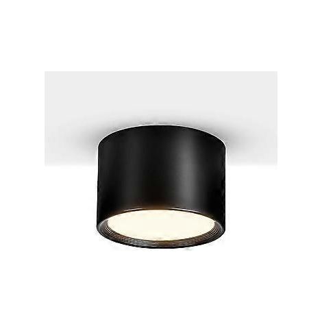 LED-Deckenstrahler Schwarz Warmweiß 3000K 12W Deckenleuchte Wohnzimmer Esszimmer Küche Flur Schlafzimmer 140MM [Energieklasse E]