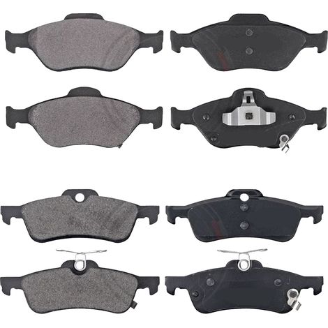 KIT PASTIGLIE FRENO ANTERIORI E POSTERIORI compatibile con VW CADDY ALLTRACK MVP / SPACE WAGON (SAB) / PASTIGLIE FRENANTI AUTO OEM P 85 147,P 85 135 / SOSTITUZIONE DIRETTA / BASSA POLVERE / SILENZIOSO