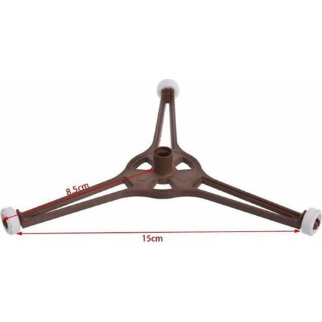 Support de plateau pour micro-ondes - - 24,5 cm - Forme triangulaire - Plastique dur (1/4)