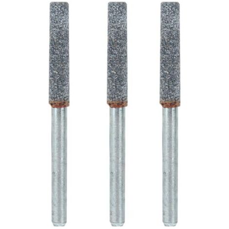 Ajusteur de la Tronçonneuse de 3 Pcs pour Broyage des Bavures, des Pierres d'aiguisme de l'Oregon, un Fichier de Pierre en Diamant, 4 Mm, 532 Pouces, Outil d'aigrissement de l'Outil