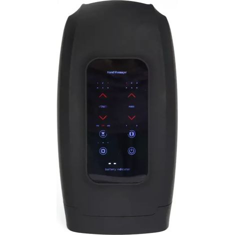 Massaggiatore manuale multifunzionale con funzione riscaldante e vibrante, 6 modalità di massaggio, diverse intensità di vibrazione, colore nero. (1/2)